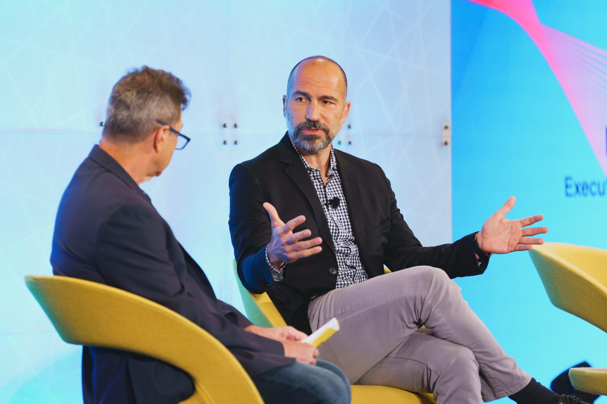 Dara Khosrowshahi speaking at Skift Global Forum